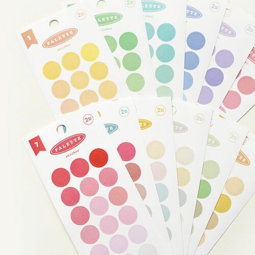 Simple Palette Round Sticker