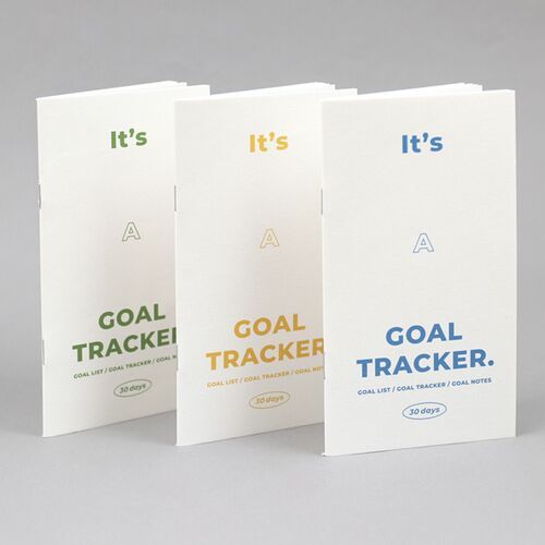 30 Days Goal Tracking Slim Notebook