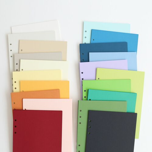 Magic Color 6 Ring A5 Plain Note Refill