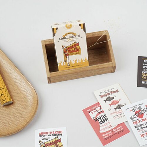 48pcs Vintage Label Sticker Set v3