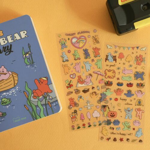 Jelly Bear Slim Diary Sticker v1