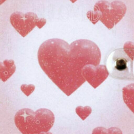 Square 6 Ring A7 PVC Binder, 02 Heart Jelly