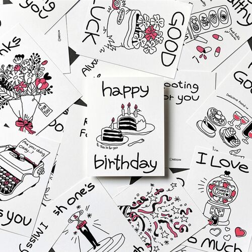 Drawing Message Postcard