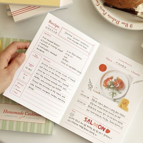 Homemade Cookbook Recipe Journal