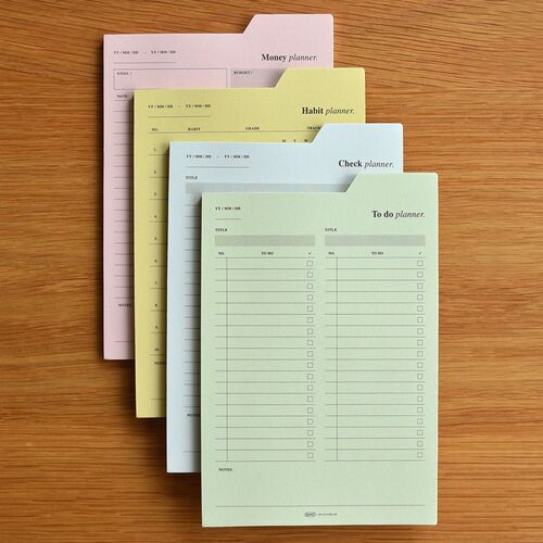 Large Schedule Index Sticky Note