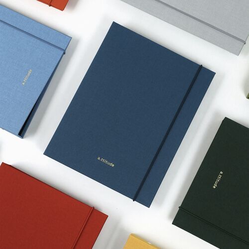 Attitude Hardcover 6 Ring A5 Binder