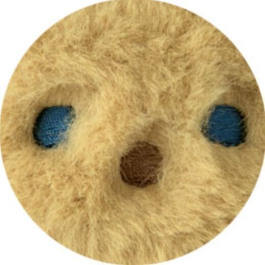 Piyo Bunny Fur Key Ring, Mustard