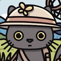 Lana & Tuxedo Cat Postcard v2, 05 Poppy Field