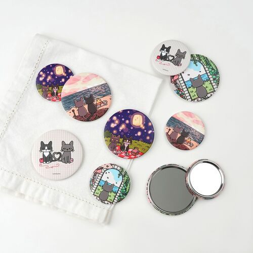 Lana & Tuxedo Cat Mirror