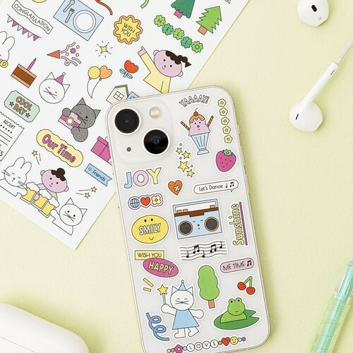 6pcs Palette Daily Sticker Set - Image 5