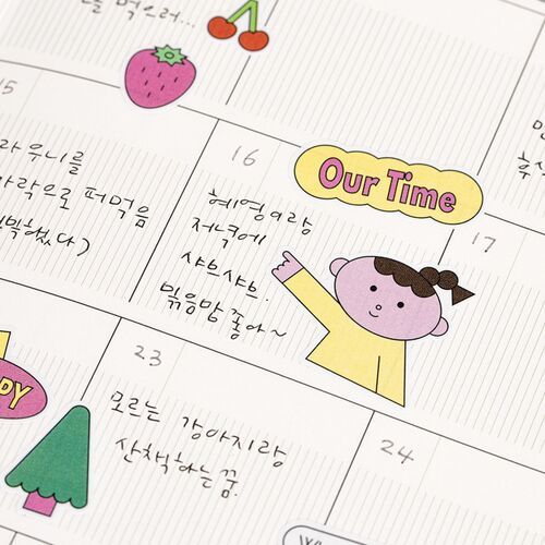 6pcs Palette Daily Sticker Set - Image 10