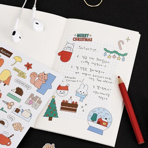 6pcs Palette Daily Sticker Set - Image 11