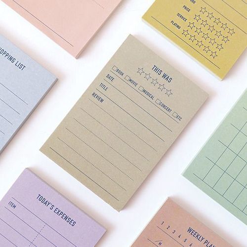 Mini Plan Sticky Note