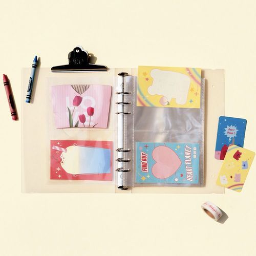 Sticker 6 Ring A5 Double Pocket Refill